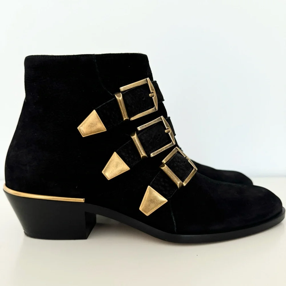 Chloe Susanna Nubuck Ankle Boots 36 - Picture 2 of 10